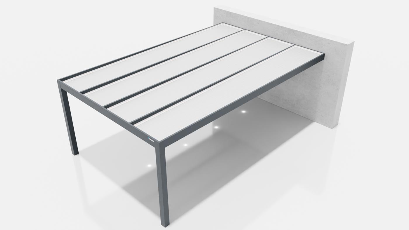 Fiksna pergola ali carport vpeta v obstoječi objekt